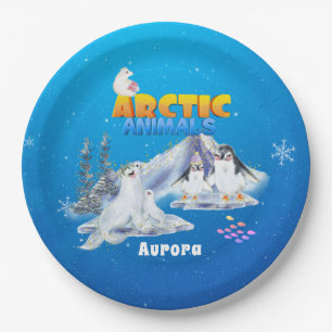 Douanenaam voor Cute Arctic Animals        Papieren Bordje