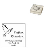 Douanenaam Vredesduif Terugkeeradres Rubberstempel (Gestempeld)