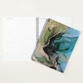 Douanenaam Zwart Blauwgroen Groen Goud Abstracte K Planner (Display)