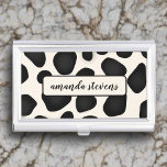 Douanenaam Zwart Typografie Abstract Patroon Visitekaarthouder<br><div class="desc">Organiseer uw professionele essentials met onze Blush Pink & Black Pattern Stijlvolle Monogrammed Business Card Case. Verbeter uw netwerkgame met dit chique en gepersonaliseerde hoesje en combineer stijl met functionaliteit in één elegant accessoire!</div>