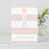 DOUANENTAL STACK witte streep met witte streep waa Save The Date (Staand voorkant)