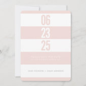 DOUANENTAL STACK witte streep met witte streep waa Save The Date (Voorkant)