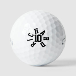 Douanenummer, Gepersonaliseerde Naam Print Golfballen