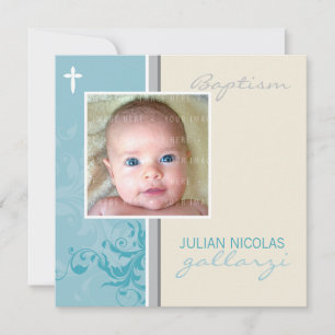 DOUANEONTWERP : Suzana Baptism Invite - posh 2SQ Kaart