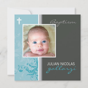 DOUANEONTWERP : Suzana Baptism Invite - posh 2SQ Kaart