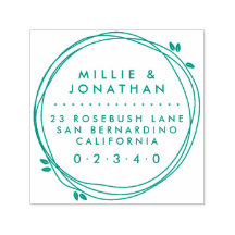 Douanepaar Elegant Modern Krans Retouradres