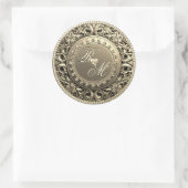 Douaneparen Monogram Gouden verbinding Ronde Sticker (Tas)