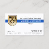 Douanepolitie Afdeling Logo Wetshandhaving Visitekaartje (Voorkant)