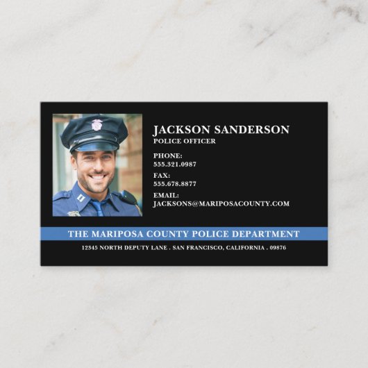 Douanepolitie Afdeling Wetshandhaving Foto Visitekaartje (Voorkant)