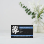 Douanepolitie Wetshandhaving Logo Visitekaartje (Staand voorkant)