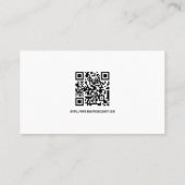 Douanepolitie Wetshandhaving QR Code Visitekaartje (Achterkant)