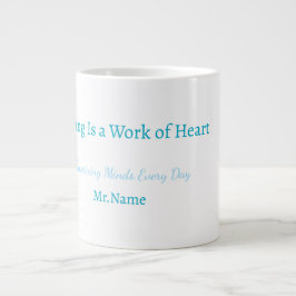 Douanepot voor leraren geschenk grote koffiekop
