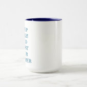 Douanepot voor leraren geschenk mok  (Midden)