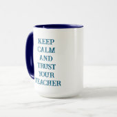 Douanepot voor leraren geschenk mok  (Voorkant links)