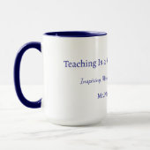 Douanepot voor leraren geschenk mok  (Links)