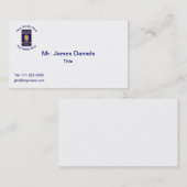 Douaneschild in ruste van politie visitekaartje (Voorkant / Achterkant)