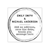 Douanestempel Douanetekst Benauwde Ronde  Rubberstempel (Afrduk)