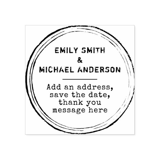 Douanestempel Douanetekst Benauwde Ronde Rubberstempel (Afrduk)