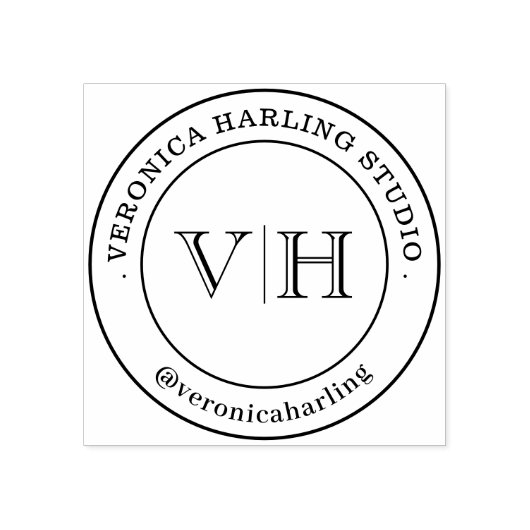 Douanestempel op rubber – Groot logo stempel handg (Afrduk)