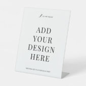 Douaneteken Druk 8x10"Pedestal Bedrijfs teken Reclamebord Met Voetstuk (Voorkant)