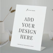 Douaneteken Druk 8x10"Pedestal Bedrijfs teken Reclamebord Met Voetstuk