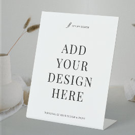 Douaneteken Druk 8x10"Pedestal Bedrijfs teken Reclamebord Met Voetstuk