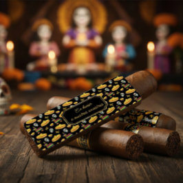 Douaneus Día de los Muertos Sigarenwikkel Etiket