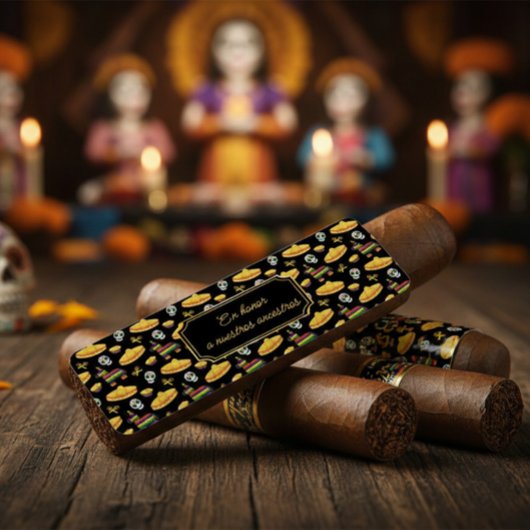 Douaneus Día de los Muertos Sigarenwikkel Etiket