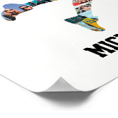 Douanevolleybalspeler Aangepaste sportfoto-collage Poster (Hoek)