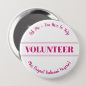 Douanevrij verkrijgbare aangepaste roze speld voor ronde button 4,0 cm (Voorkant /achterkant)