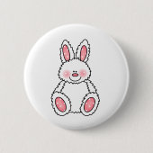 DOUANMPINKFLUFBUNNY RONDE BUTTON 5,7 CM (Voorkant)