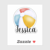 DOUANNAAM BEACH BALL STICKER (Vel)