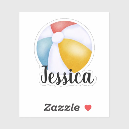 DOUANNAAM BEACH BALL STICKER (Vel)