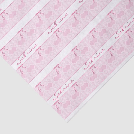 DOUANNAAM  Lace Girl Baby shower Tissuepapier (Detail)