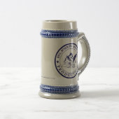 Doube logo BBSPproductions Beer Stein Bierpul (Voorkant rechts)