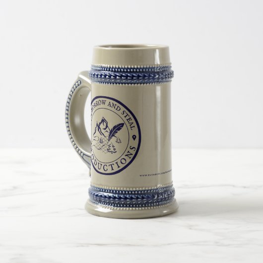 Doube logo BBSPproductions Beer Stein Bierpul (Voorkant links)