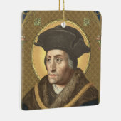 Double Afbeelding St. Thomas More (SAU 026) Square Keramisch Ornament (Rechts)