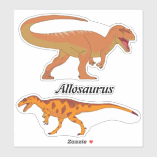 Double Allosaurus Sticker Sheet
