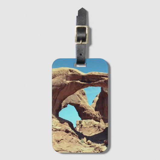 Double Arch Desert Photo Bagagelabel (Voorkant (verticaal))