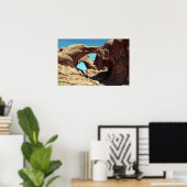 Double Arch Desert Photo Poster (Thuiskantoor)
