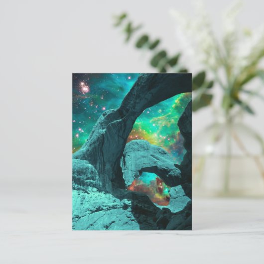 Double Arch in Space Briefkaart (Staand voorkant)