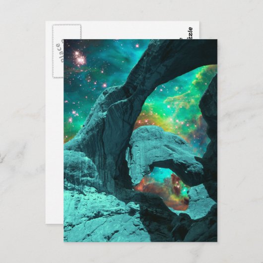 Double Arch in Space Briefkaart (Voorkant / Achterkant)