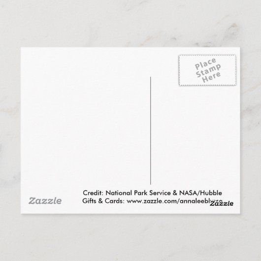 Double Arch in Space Briefkaart (Achterkant)