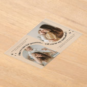 Double Arch Photo Godmother Proposal Acryl Uitnodigingen (Laagn)