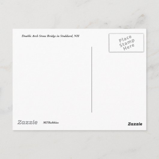 Double Arch Stone Bridge Briefkaart (Achterkant)
