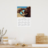 Double Arch woestijn landschap 2026 kalender Poster (Keuken)
