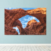 Double Arches Low Angle View Canvas Afdruk (Insitu (Houten vloer))