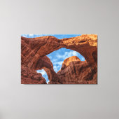 Double Arches Low Angle View Canvas Afdruk (Voorkant)