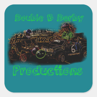Double B Derby Productions Vierkante Sticker