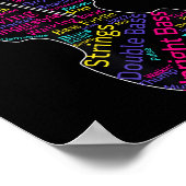 Double B Upright B Jazz Bist Musician Gift  Poster (Hoek)